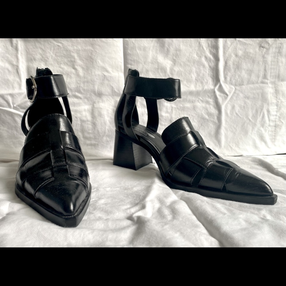 Jeffrey Campbell for Free People pointy toe block heel